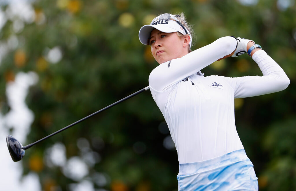 Nelly Korda holds off Leona Maguire to win, sets scoring record at