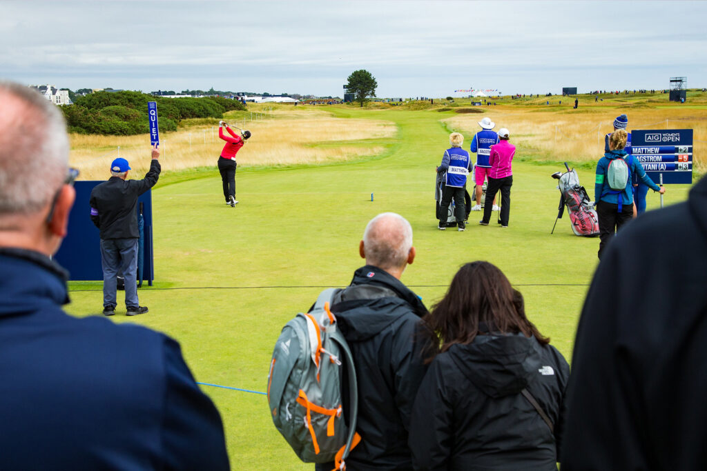 Golf marshal at the AIG Women's Open