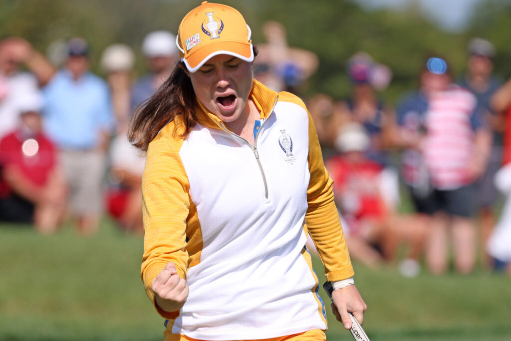 leona maguire solheim cup day 2