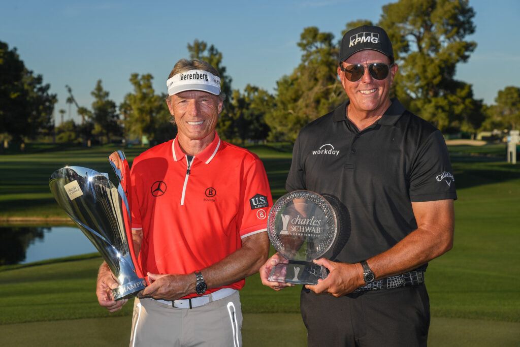 Bernard Langer and Phil Mickelson