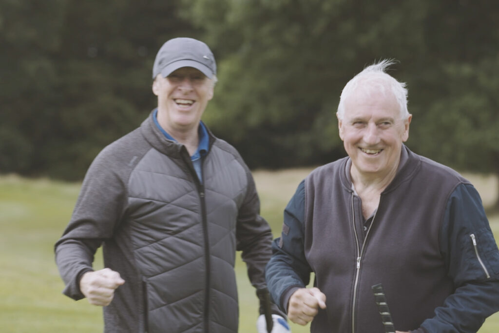 Ferg and Jim-GIS golf session at Rudding Park,Harrogate