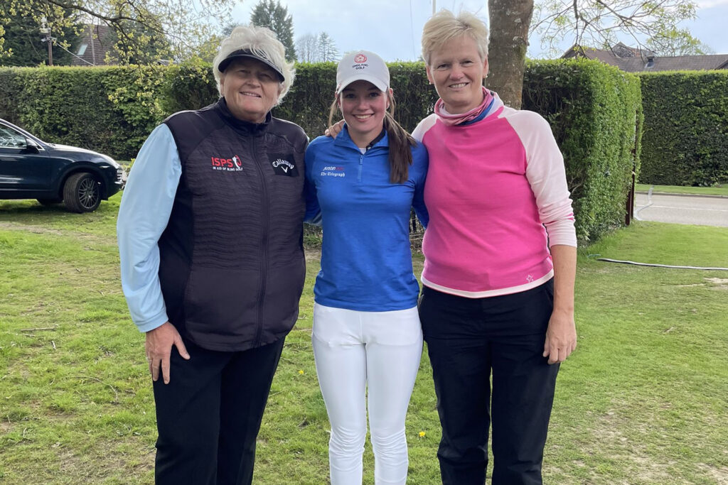 Rachel Gourley Dame Laura Davies and Trish Johnson