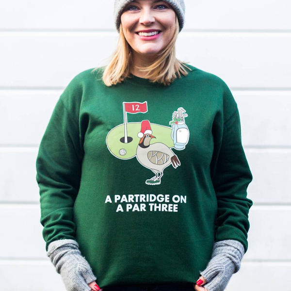 Of Life & lemons Christmas golf jumper