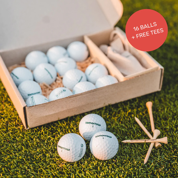 tomorrow golf bamboo tees and balls