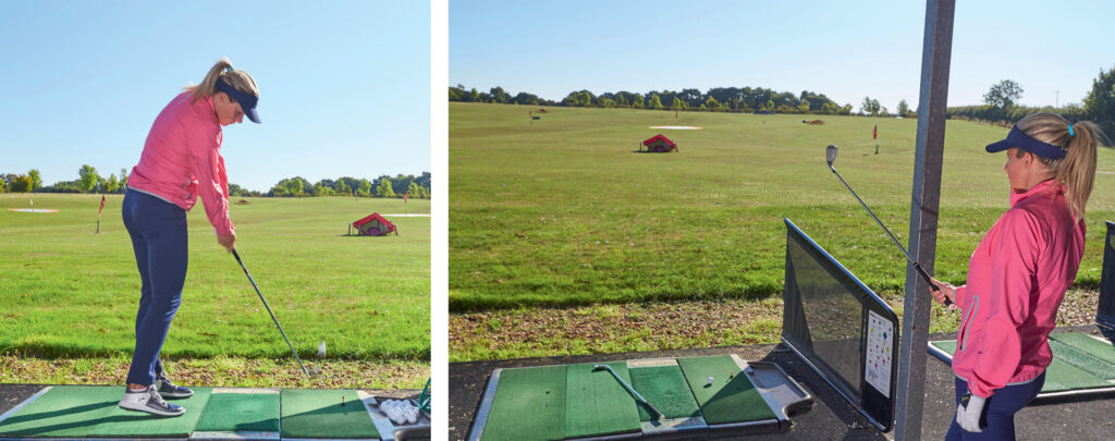 Winter golf drills driving range