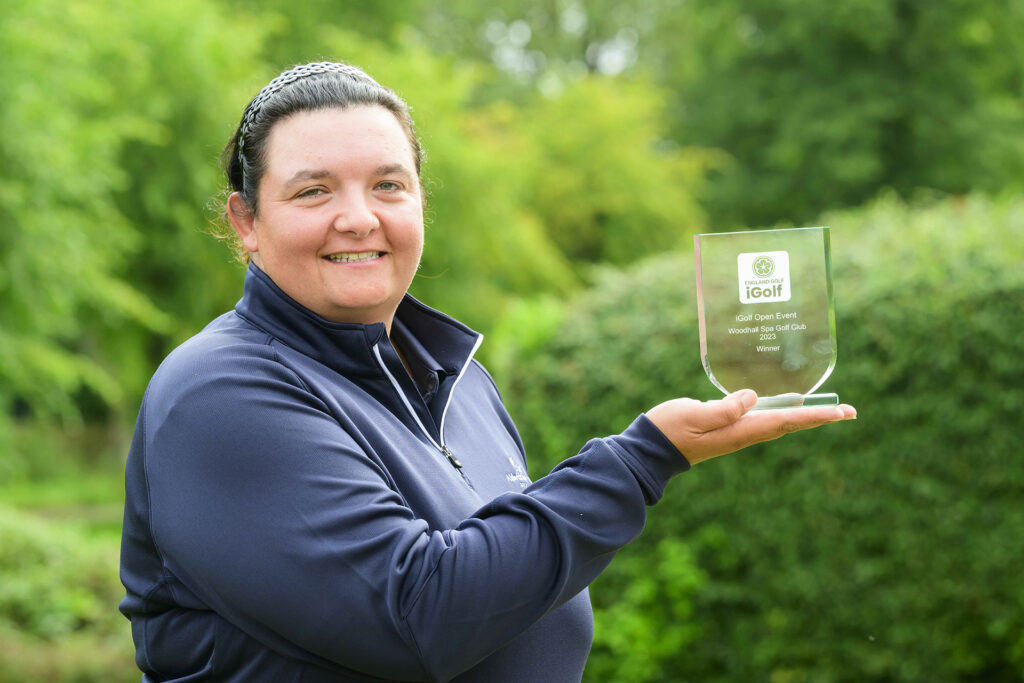 Golf Week 2023, Woodhall Spa.  igolf event . Womens winner Chelcie Lawrie