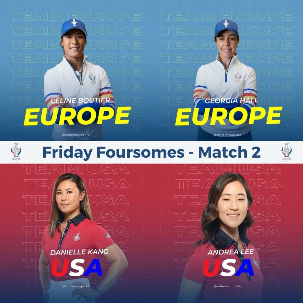 Solheim Cup 2023 Friday Foursomes
