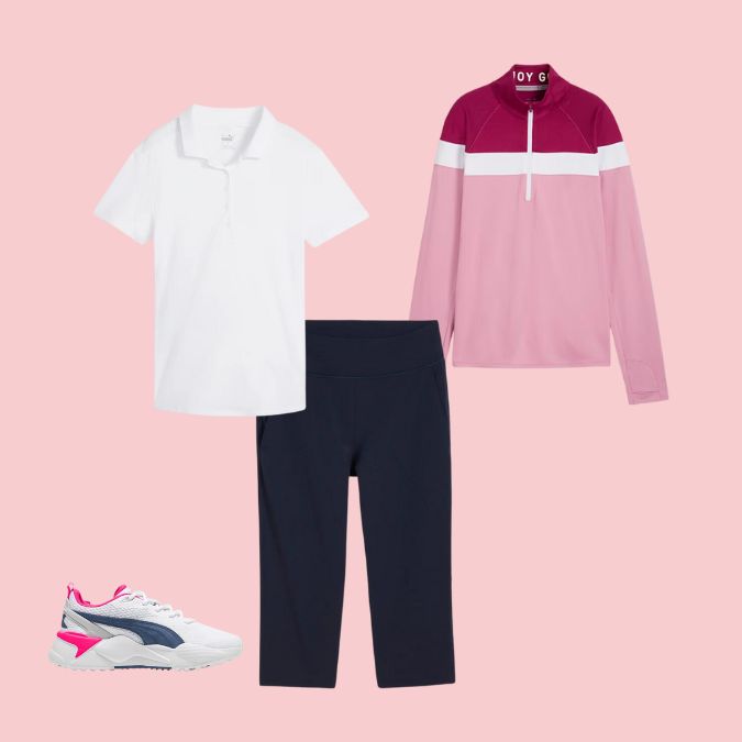 Puma White Polo Outfit