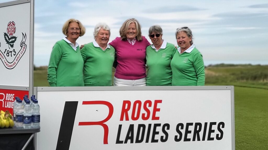 Jane with the ladies from Queensbury Golf Club - Anne, Edith, Gill & Jill