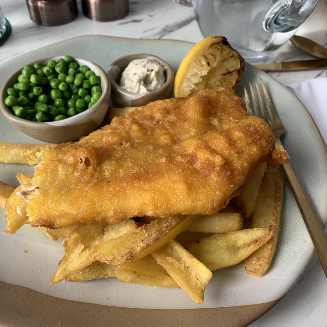 Beer battered cod & chips