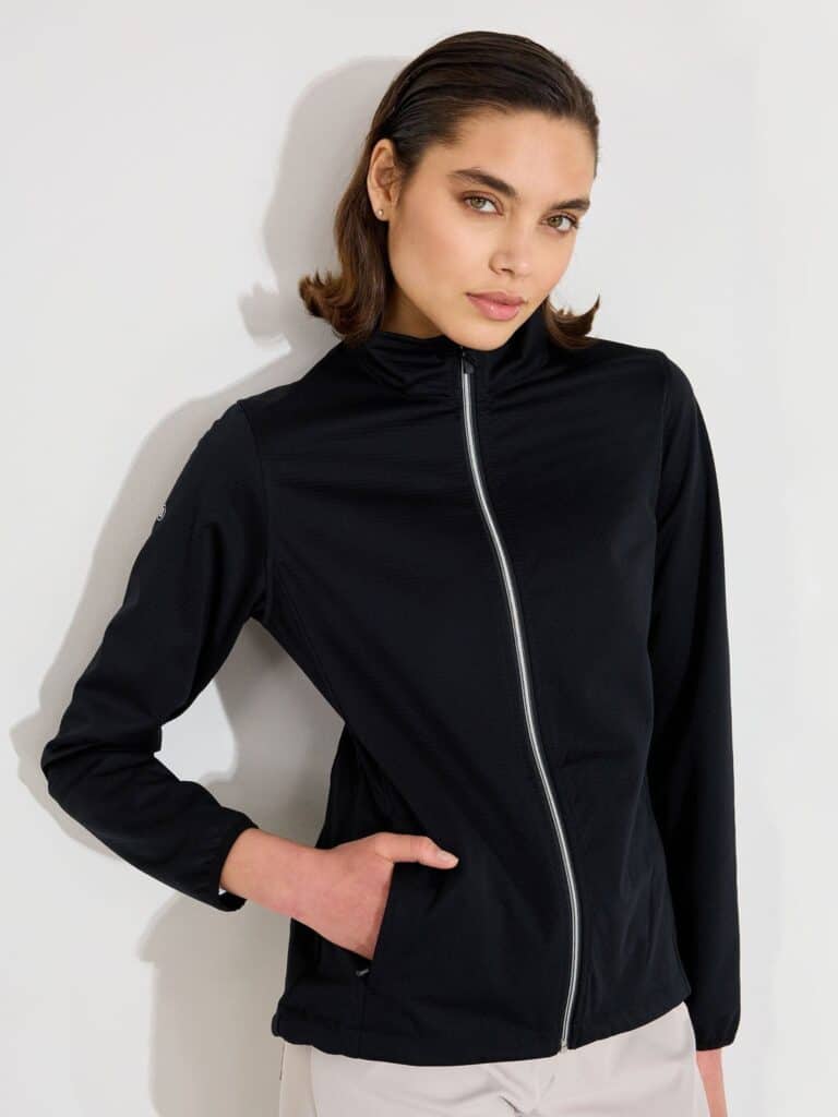 Abacus Lds Lytham Softshell Jacket - Black | Women & Golf